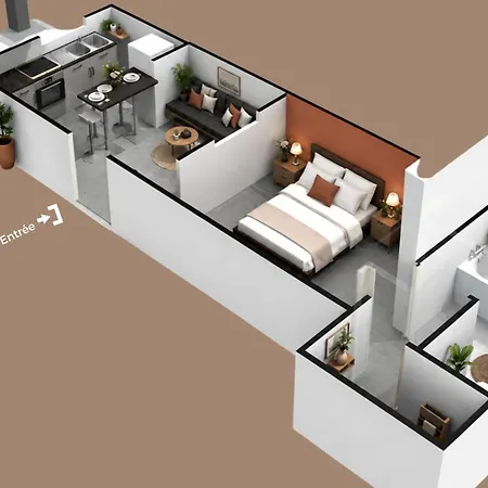 Apartment Chamotte Hyper Centre Wifi Cosy *